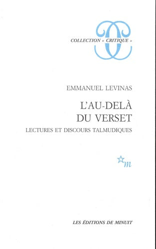 L'au-delà du verset. Lectures et discours talmudiques