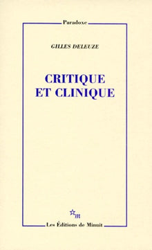 Critique et clinique