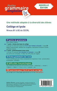 Petite grammaire anglaise de l'écrit et de l'oral - La méthode progressive