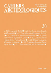Cahiers archéologiques, n° 30