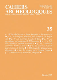 Cahiers archéologiques, n° 35