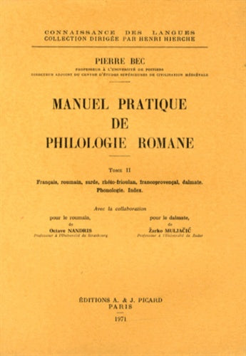 Manuel pratique de philologie romane. Tome II
