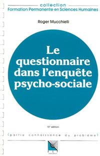 Le questionnaire dans l'enquête psychosociale