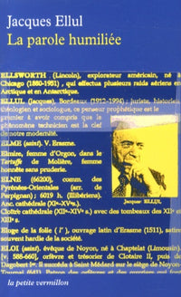 La parole humiliée