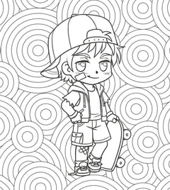 50 dessins chibis & manga à colorier