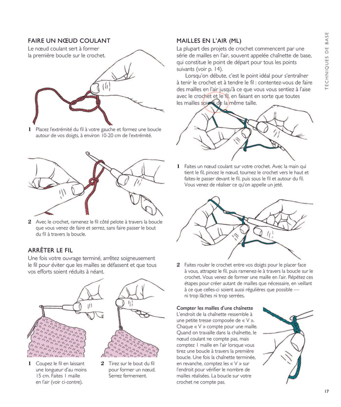 Crochet : Tous les points pas à pas