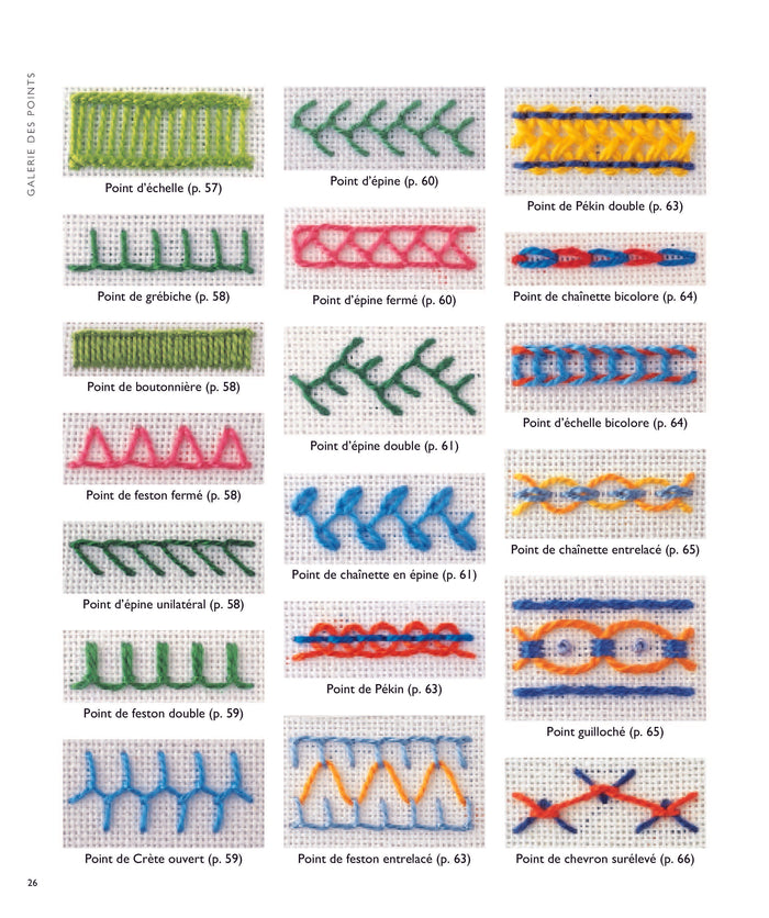 Broderie : Tous les points pas à pas