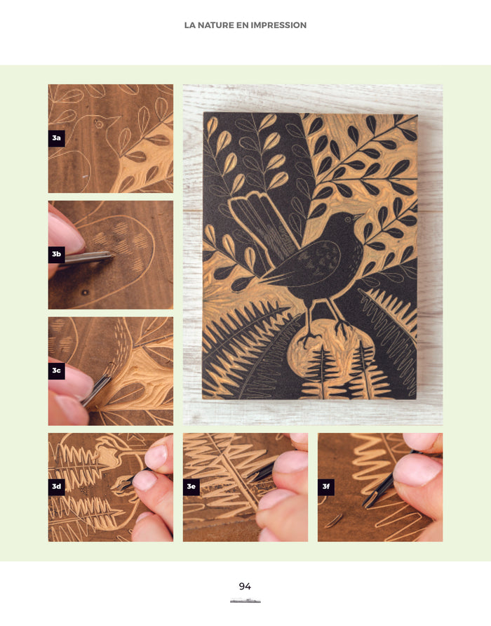 Imprimer la nature en linogravure