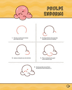 Dessiner kawaii : 80 adorables créatures aquatiques en pas à pas !