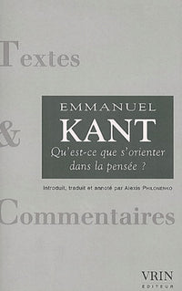 Qu'est-ce que s'orienter dans la pensée?