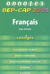 Annales BEP-CAP 2003