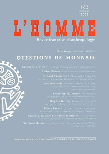 L'homme n.162 : questions de monnaie