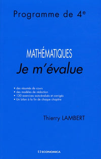 Je m'évalue