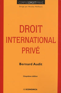 DROIT INTERNATIONAL PRIVE, 5E ED.