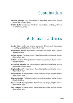 Principes et protocoles en anesthésie pédiatrique