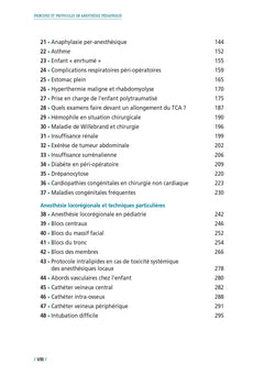 Principes et protocoles en anesthésie pédiatrique