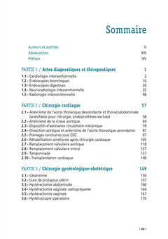 Procédures anesthésiques liées aux techniques chirurgicales