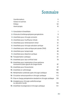 Protocoles de réanimation, anesthésie et transplantation en chirurgie cardio-vasculaire