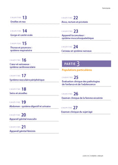 Guide de l'examen clinique