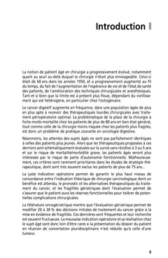 Chirurgie oncologique digestive du sujet âgé