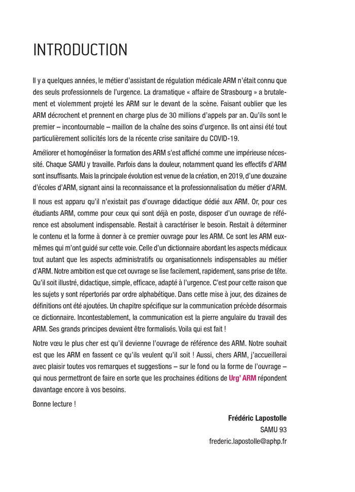 Urg' Assistant de Régulation Médicale