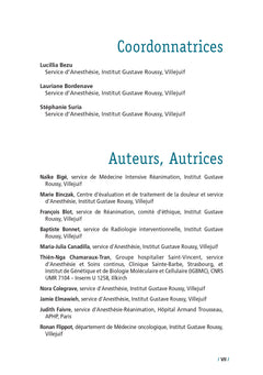 Principes et protocoles d'anesthésie en chirurgie oncologique