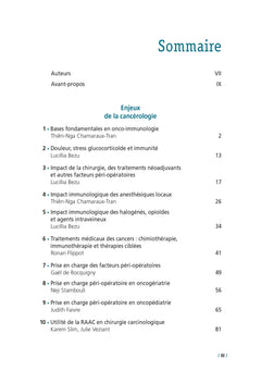 Principes et protocoles d'anesthésie en chirurgie oncologique