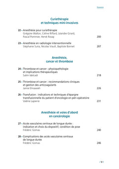 Principes et protocoles d'anesthésie en chirurgie oncologique
