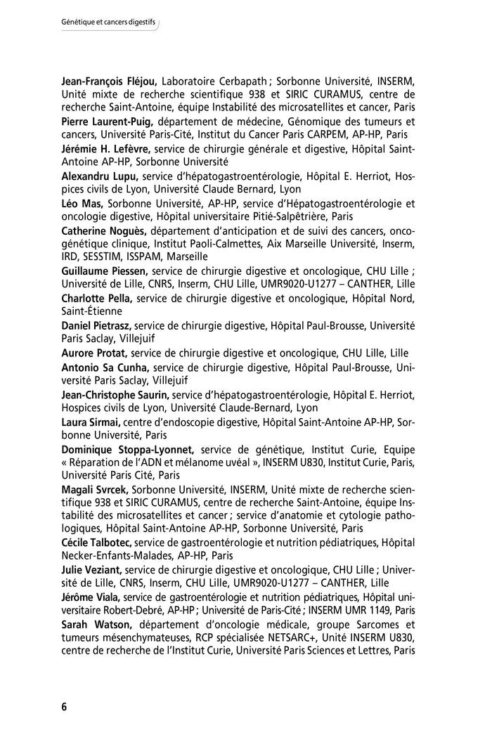 Génétique et cancers digestifs
