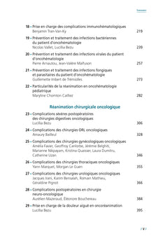 Réanimation médicale et chirurgicale  en oncologie