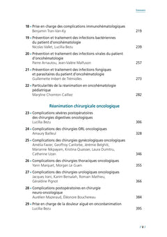 Réanimation médicale et chirurgicale  en oncologie