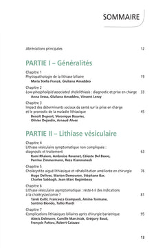 Pathologie biliaire lithiasique