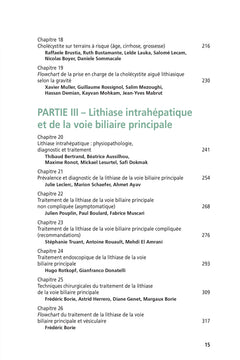 Pathologie biliaire lithiasique