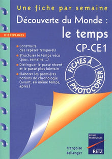 Découverte du monde : le temps