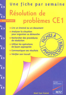 Résolution de problèmes : CE1