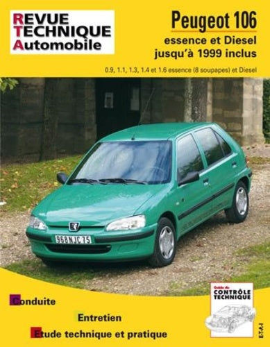 Revue Technique Automobile 539.5 - PEUGEOT 106 - 1991 à 1999 inclus