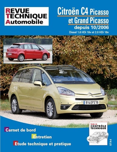 Revue technique automobile Citroën C4 Picasso I - 10/2006 à Fin de Fabrication