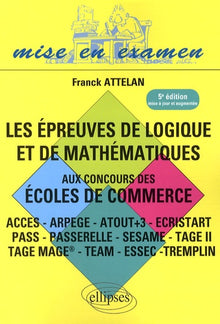 Epreuve de logique & de mathématiques