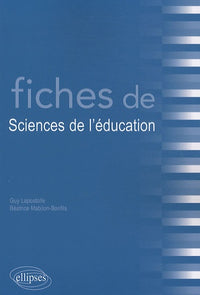 Fiches de Sciences de l'éducation