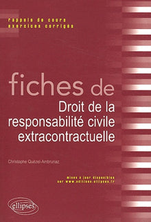 Fiches de droit responsabilité civile extracontractuelle