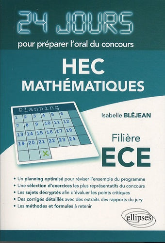 24 jours oral maths HEC ECE