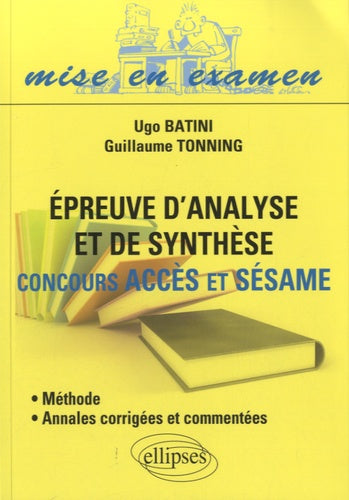 Épreuve d'Analyse et de Synthèse Concours ACCES et SÉSAME