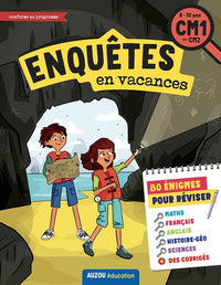 Cahier de vacances ludiques 2021 - Enquêtes en vacances du CM1 au CM2