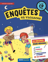 Cahier de vacances ludiques 2021 - Enquêtes en vacances du CP au CE1