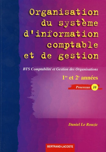Organisation du système d'information comptable et de gestion