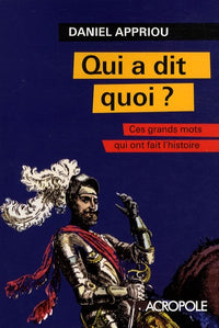 QUI A DIT QUOI