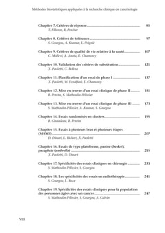 Méthodes biostatistiques appliquées à la recherche clinique en cancérologie