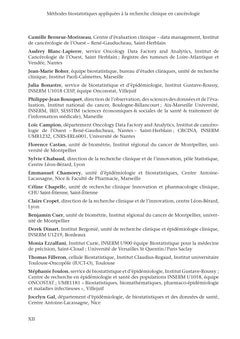 Méthodes biostatistiques appliquées à la recherche clinique en cancérologie