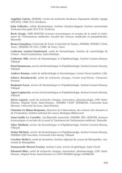 Méthodes biostatistiques appliquées à la recherche clinique en cancérologie