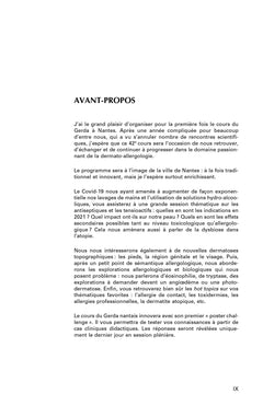 Progrès en Dermato-Allergologie